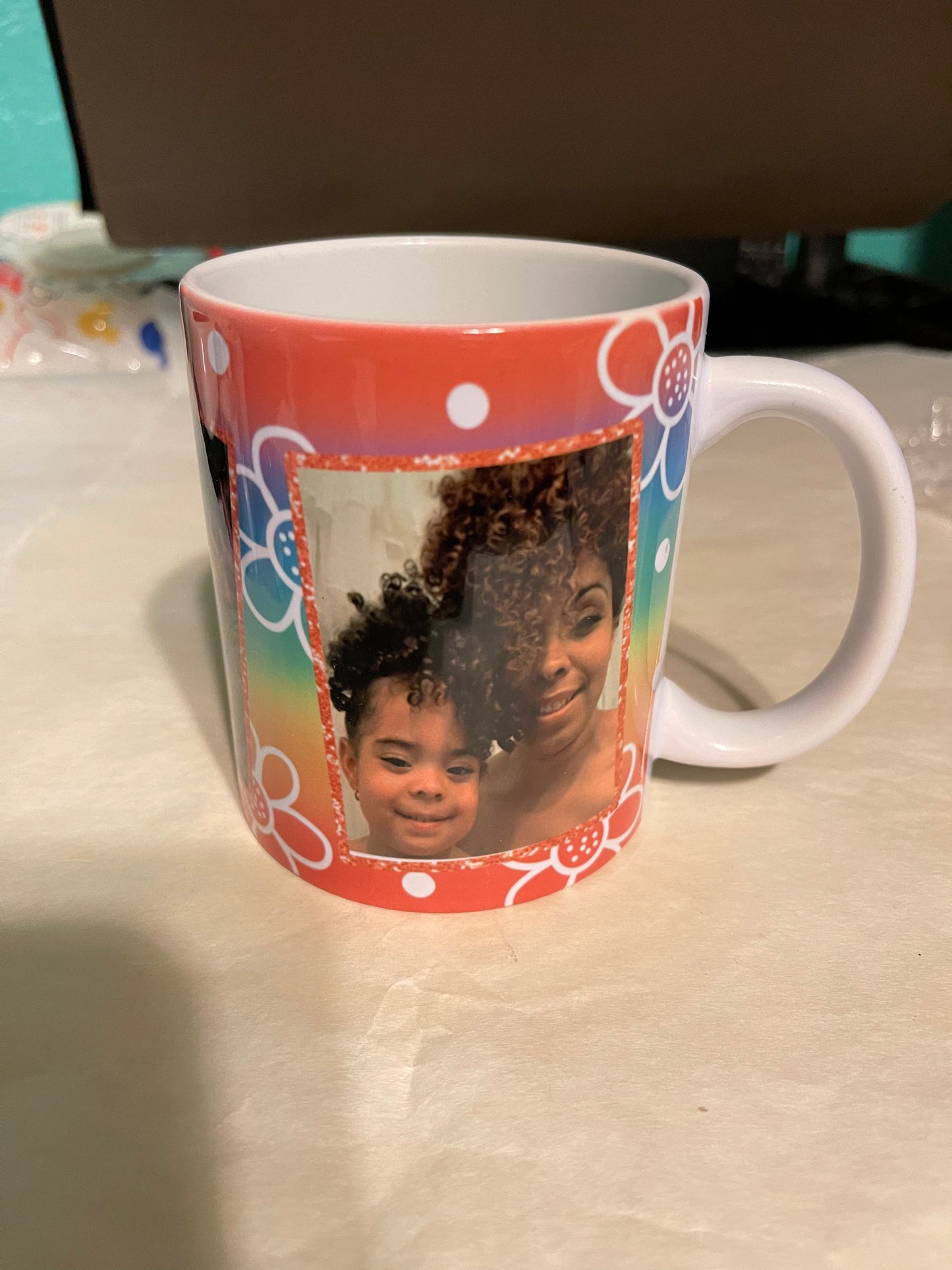Mom Heart Custom Mug