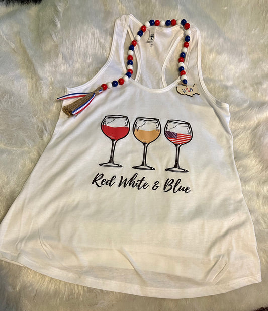 Red White & Blue Wine