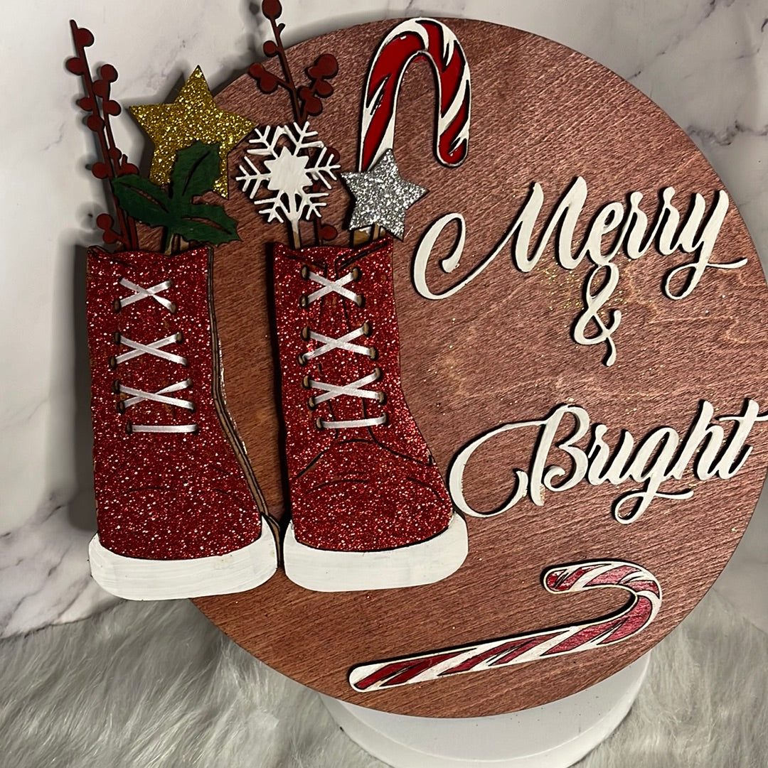 3D Christmas Door Sign: Bring the Holiday Cheer