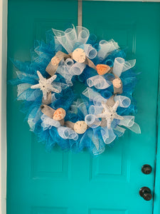 Beach life wreath