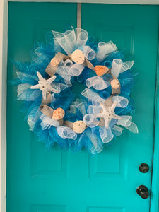 Beach life wreath